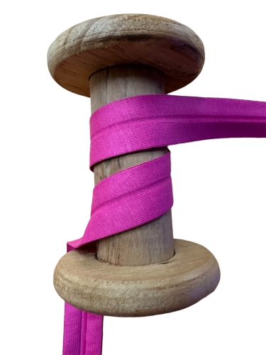 Jerseyschrägband Basic einfach gefalzt - Pink